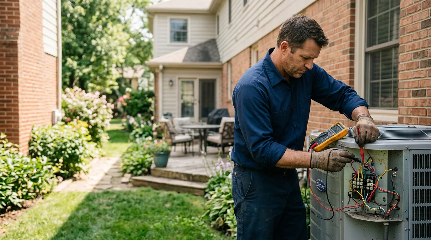 HVAC technician working near Lake Hamilton, FL